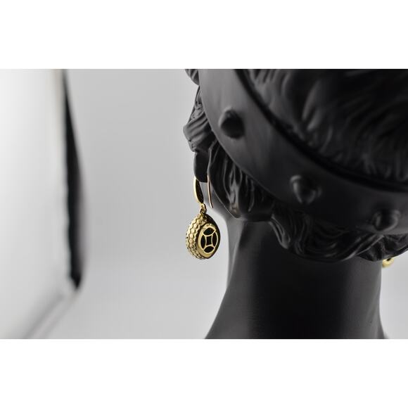 Rachel Reinhardt Turquoise Pave Earrings - Picture 3 of 3